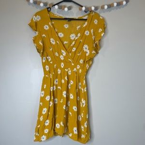 Forever 21 dress yellow flowers sunflower women’s large
